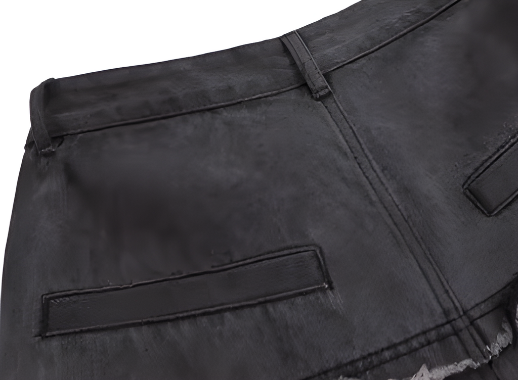 Ultra-Wide Shred Cargo Jeans